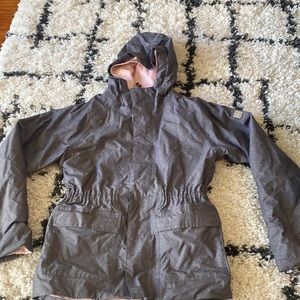 The North Face fleece lined raincoat size 10/12 medium
